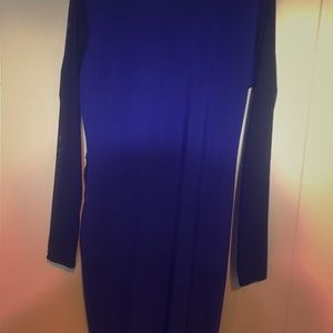 Black and blue party dress